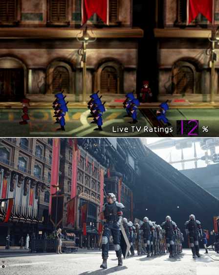 《FF7》官推晒重制前后场景对比:变化之大令人感叹
