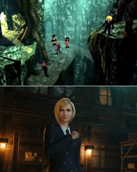 《FF7》官推晒重制前后场景对比:变化之大令人感叹